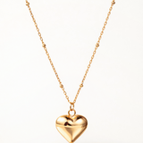 Gargantilla Bold Heart en Plata 925 Bañada en Oro de 18 Kt