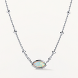 Gargantilla Mini Beads Vesica en Plata de Primera Ley