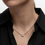 Gargantilla Oria Beads en Plata 925 Bañada en Oro de 18 Kt