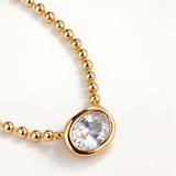 Gargantilla Oria Beads en Plata 925 Bañada en Oro de 18 Kt