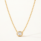 Gargantilla Oria Beads en Plata 925 Bañada en Oro de 18 Kt