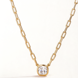 Gargantilla Traccia Punto en Plata 925 Bañada en Oro de 18 Kt