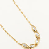 Gargantilla Oria Marquise en Plata 925 Bañada en Oro de 18 Kt