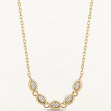 Gargantilla Oria Marquise en Plata 925 Bañada en Oro de 18 Kt
