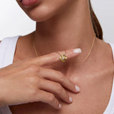 Gargantila Meadow con circonita en Plata 925 Bañada en Oro de 18 Kt