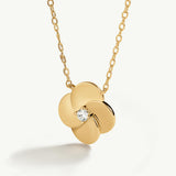 Gargantila Meadow con circonita en Plata 925 Bañada en Oro de 18 Kt