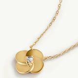 Gargantila Meadow con circonita en Plata 925 Bañada en Oro de 18 Kt