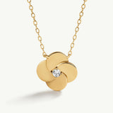 Gargantila Meadow con circonita en Plata 925 Bañada en Oro de 18 Kt