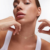 Gargantilla Crown en Plata 925 Bañada en Oro de 18 Kt
