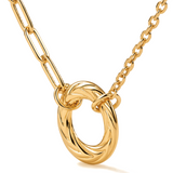 Gargantilla Crown en Plata 925 Bañada en Oro de 18 Kt
