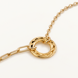 Gargantilla Crown en Plata 925 Bañada en Oro de 18 Kt