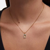 Gargantilla Legacy Insignia en Plata 925 Bañada en Oro de 18 Kt