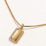 Gargantilla Legacy Insignia en Plata 925 Bañada en Oro de 18 Kt