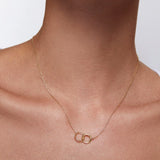 Gargantila doble aro Daily Icons en Plata 925 Bañada en Oro de 18 Kt