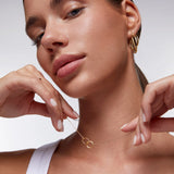 Gargantila doble aro Daily Icons en Plata 925 Bañada en Oro de 18 Kt