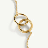 Gargantila doble aro Daily Icons en Plata 925 Bañada en Oro de 18 Kt