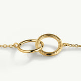 Gargantila doble aro Daily Icons en Plata 925 Bañada en Oro de 18 Kt