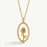 Gargantilla Mini Beads Rose con circonita en Plata 925 Bañada en Oro de 18 Kt