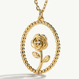 Gargantilla Mini Beads Rose con circonita en Plata 925 Bañada en Oro de 18 Kt