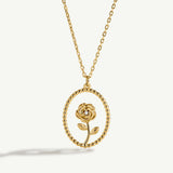 Gargantilla Mini Beads Rose con circonita en Plata 925 Bañada en Oro de 18 Kt
