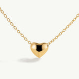 Gargantilla corazón Bold en Plata 925 Bañada en Oro de 18 Kt
