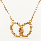 Gargantilla Duo Infinity en Plata 925 Bañada en Oro de 18 Kt