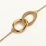 Gargantilla Duo Infinity en Plata 925 Bañada en Oro de 18 Kt