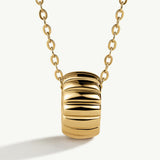Gargantilla Sleek Lines en Plata 925 Bañada en Oro de 18 Kt