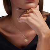 Gargantilla Mystic Glow Guide en Plata 925 Bañada en Oro de 18 Kt