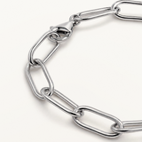 Pulsera Links Clip en Plata de Primera Ley