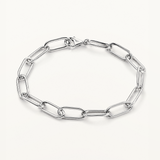 Pulsera Links Clip en Plata de Primera Ley