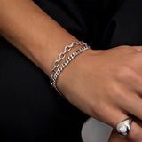 Pulsera Arvel Chain en Plata de Primera Ley