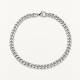 Pulsera Arvel Chain en Plata de Primera Ley