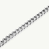 Pulsera Curb en plata de primera ley