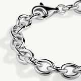 Pulsera Links Loop en Plata de Primera Ley