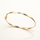 Pulsera Rígida Alena en Plata 925 Bañada en Oro de 18 Kt