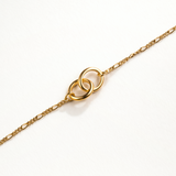 Pulsera Duo Link en Plata 925 Bañada en Oro de 18 Kt