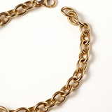 Pulsera Links Dot en Plata 925 Bañada en Oro de 18 Kt