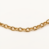 Pulsera Links Dot en Plata 925 Bañada en Oro de 18 Kt