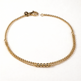 Pulsera Mini Beads Spark en Plata 925 Bañada en Oro de 18 Kt