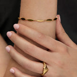 Pulsera Lumia en Plata 925 Bañada en Oro de 18 Kt
