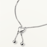 Pulsera Radiance Heart en Plata de Primera Ley