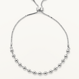 Pulsera Línea de Esferas en Plata de Primera Ley