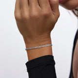 Pulsera Malla Barbada en Plata de Primera Ley