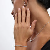 Pulsera Malla Barbada en Plata de Primera Ley