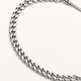Pulsera Malla Barbada en Plata de Primera Ley