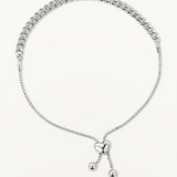 Pulsera Malla Barbada en Plata de Primera Ley