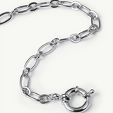Pulsera Links Twist en Plata de Primera Ley