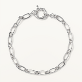 Pulsera Links Twist en Plata de Primera Ley