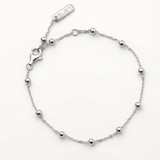 Pulsera Mini Beads en Plata de Primera Ley